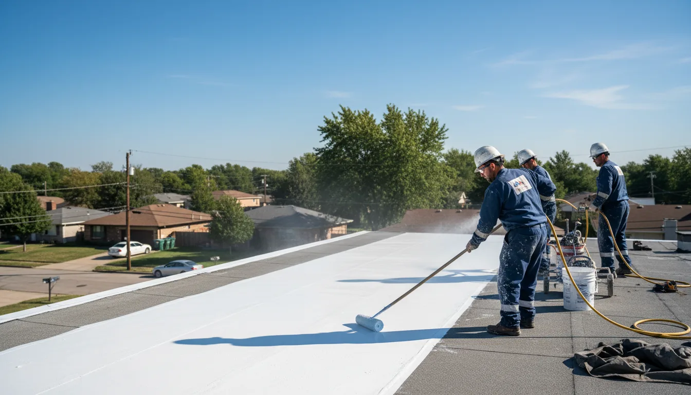 Commercial roof coating in Isom, KY near me